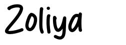 Zoliya шрифт