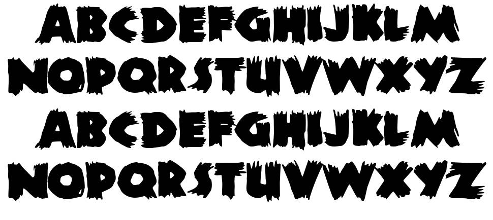 Zombie 字形 标本