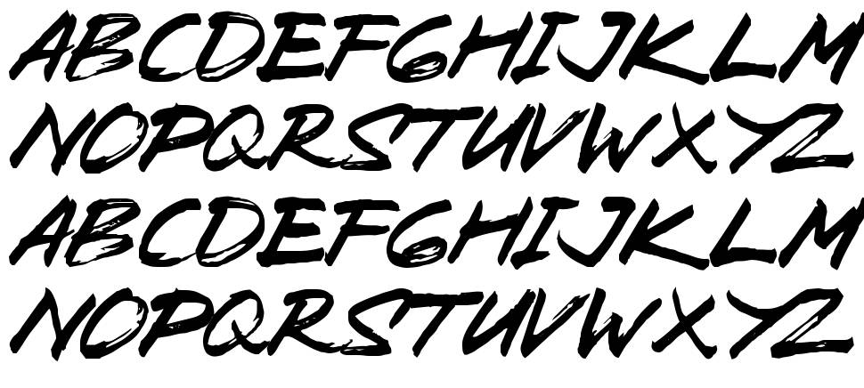 Zombie Carshel font specimens