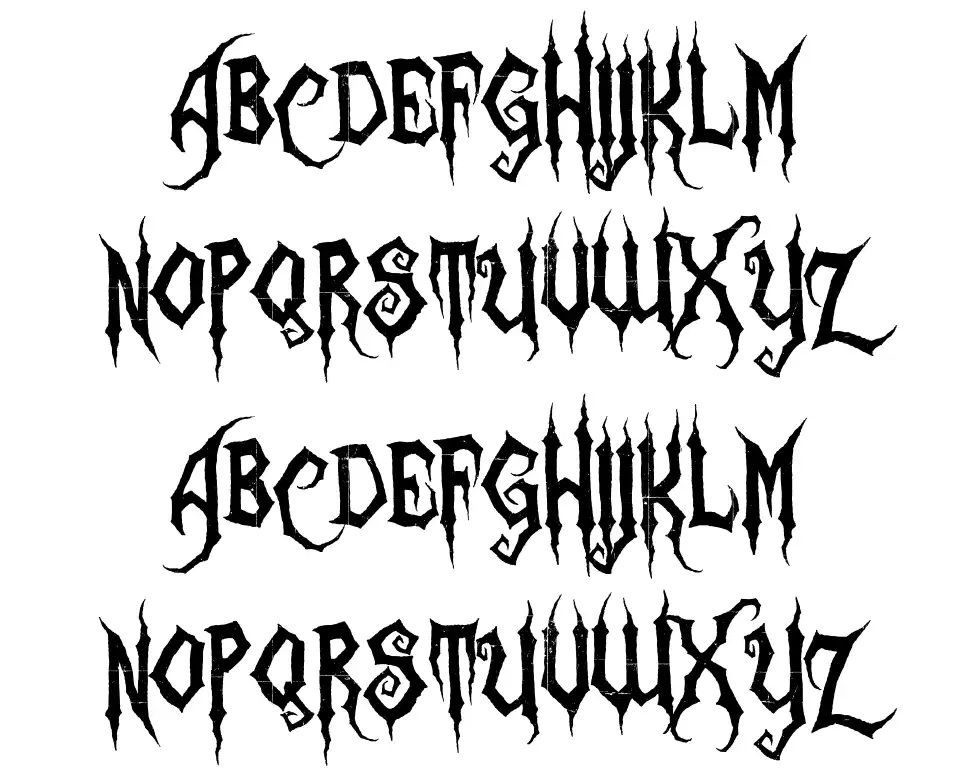 Zombie Holocaustfont specimens
