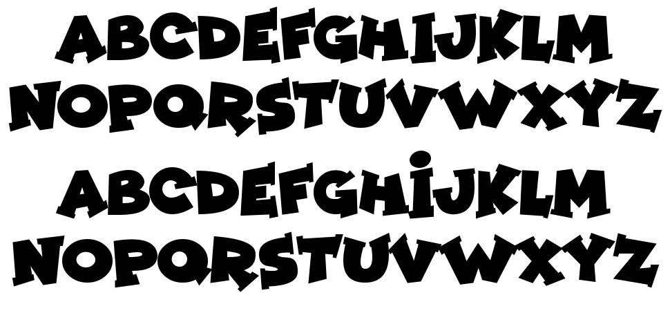 Zombie Night font specimens