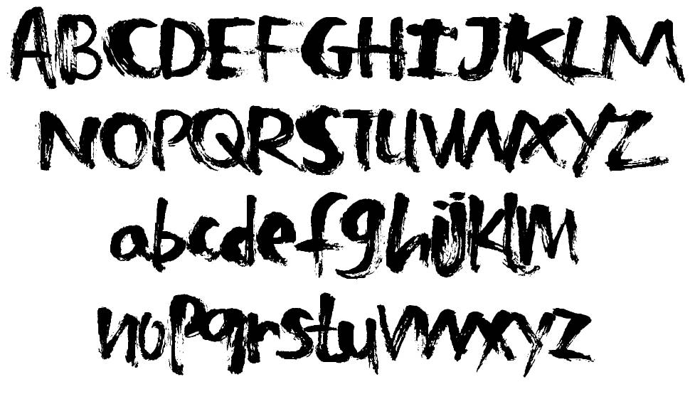 Zombie Treats font specimens