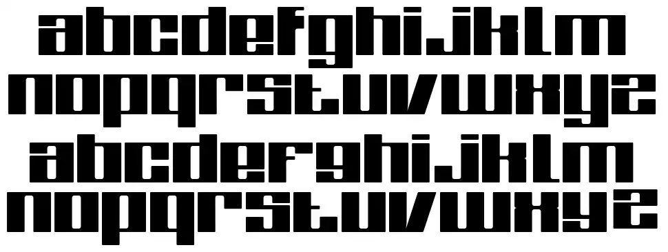 Zone font specimens