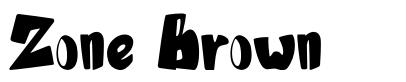Zone Brown font