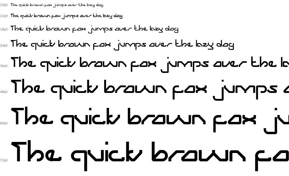 Zooming Track font Waterfall