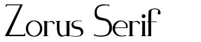 Zorus Serif шрифт