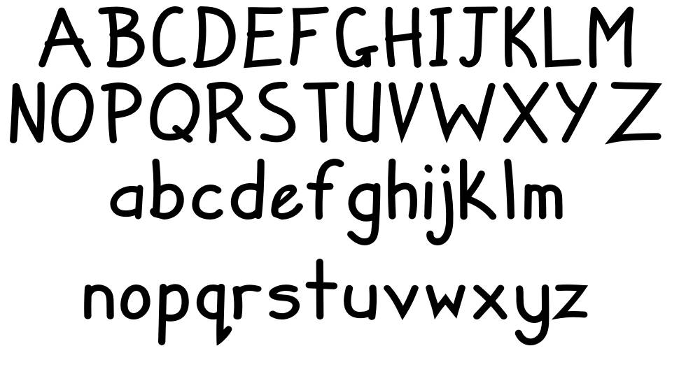 Zuey Handwriting font specimens