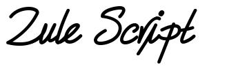 Zule Script шрифт