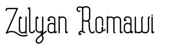 Zulyan Romawi 字形