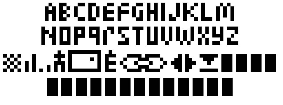Zuptype 字形 标本