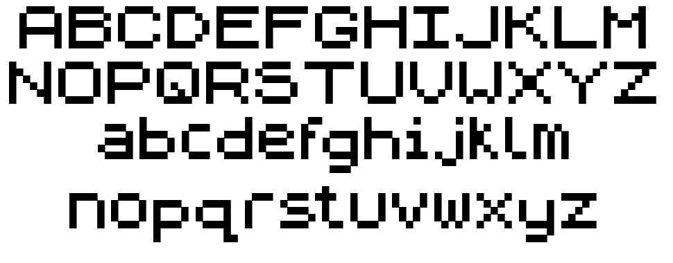 ZXpix písmo Exempláře
